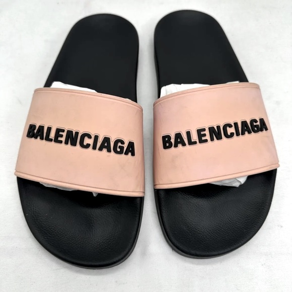 Balenciaga Women's Logo Slide Sandal
Pink/Black/EUR 38 US 8 - Picture 1 of 5